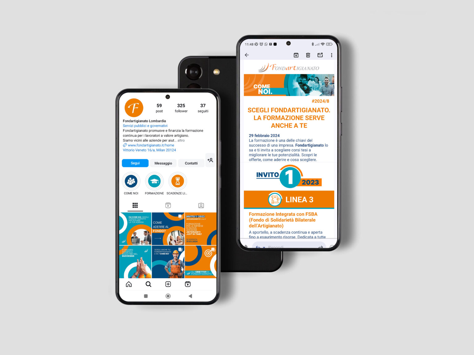 Social e newsletter Fondartigianato