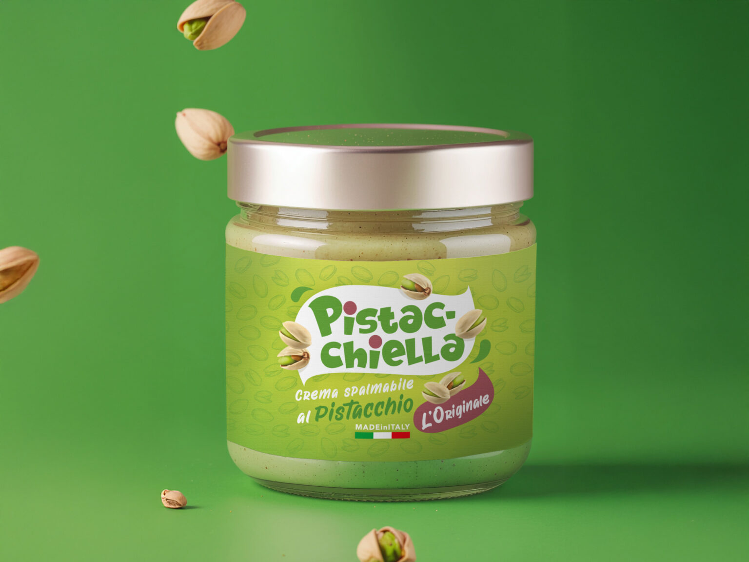 Firefly_vasetto in bilico con sfondo verde ed esplosione di crema spalmabile al pistacchio e 255568 copia